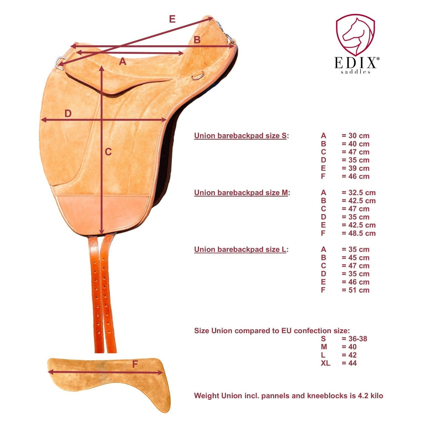 EDIX Union Barbackasadel Mocka, Rosa