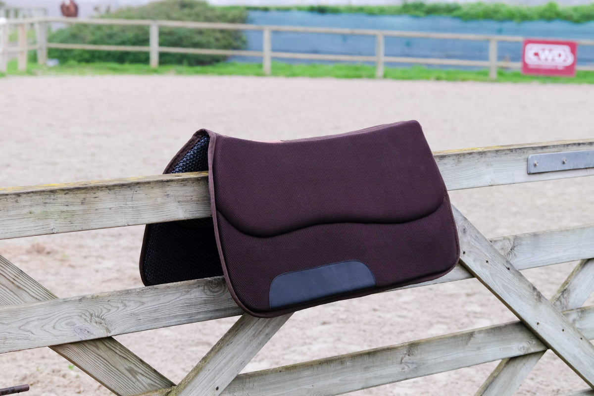Western saddle pad - Air, Brun