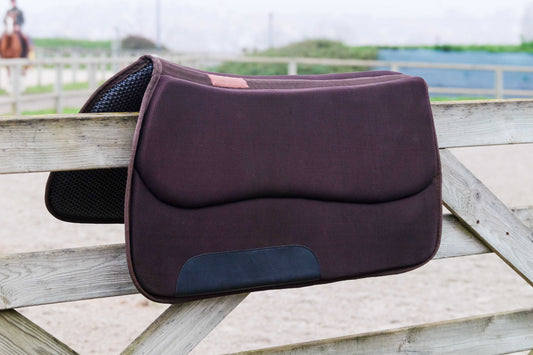 Western saddle pad - Air, Brun