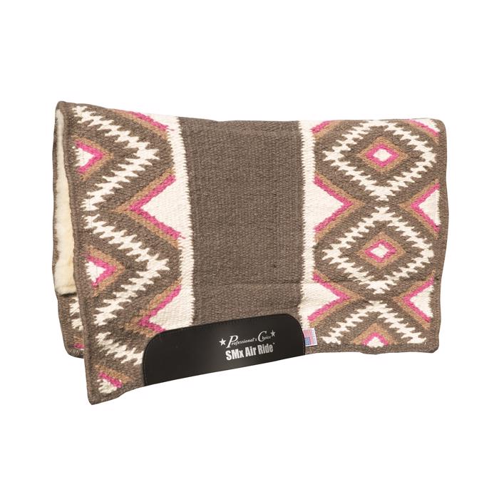 Comfort-Fit SMx Air Ride Western Pad | Eldorado Charcoal/Pink