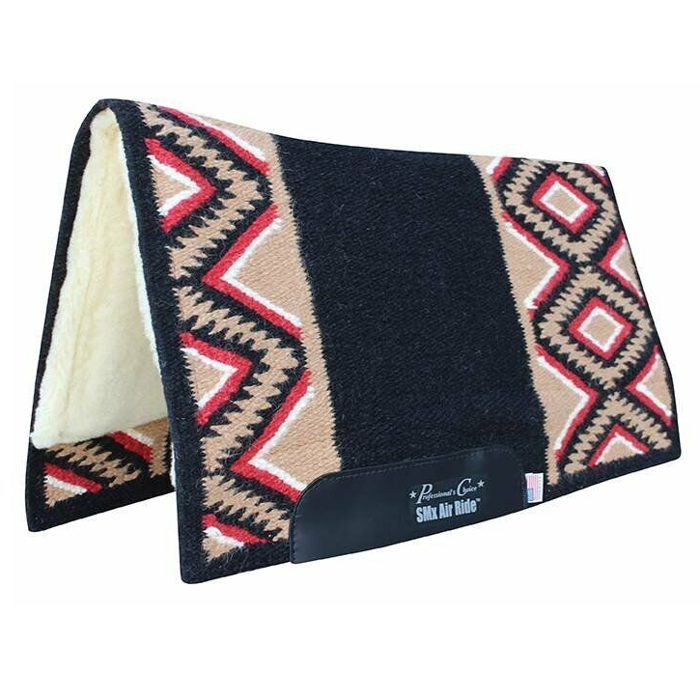 Comfort-Fit SMx Air Ride Western Pad | Eldorado Black/Crimson