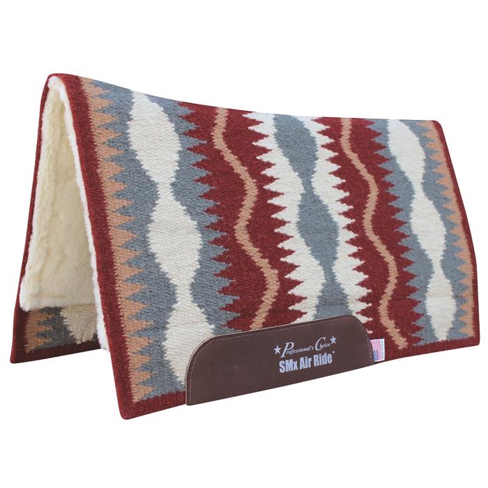 Comfort-Fit SMx Air Ride Western Pad | Serpentine Wine