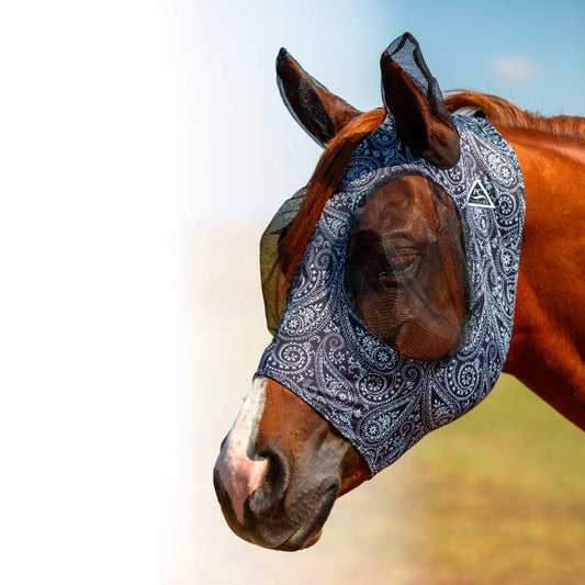 Comfort Fit Lycra Fly Mask w/ Forelock Opening | 2026 Mönstrade Färger