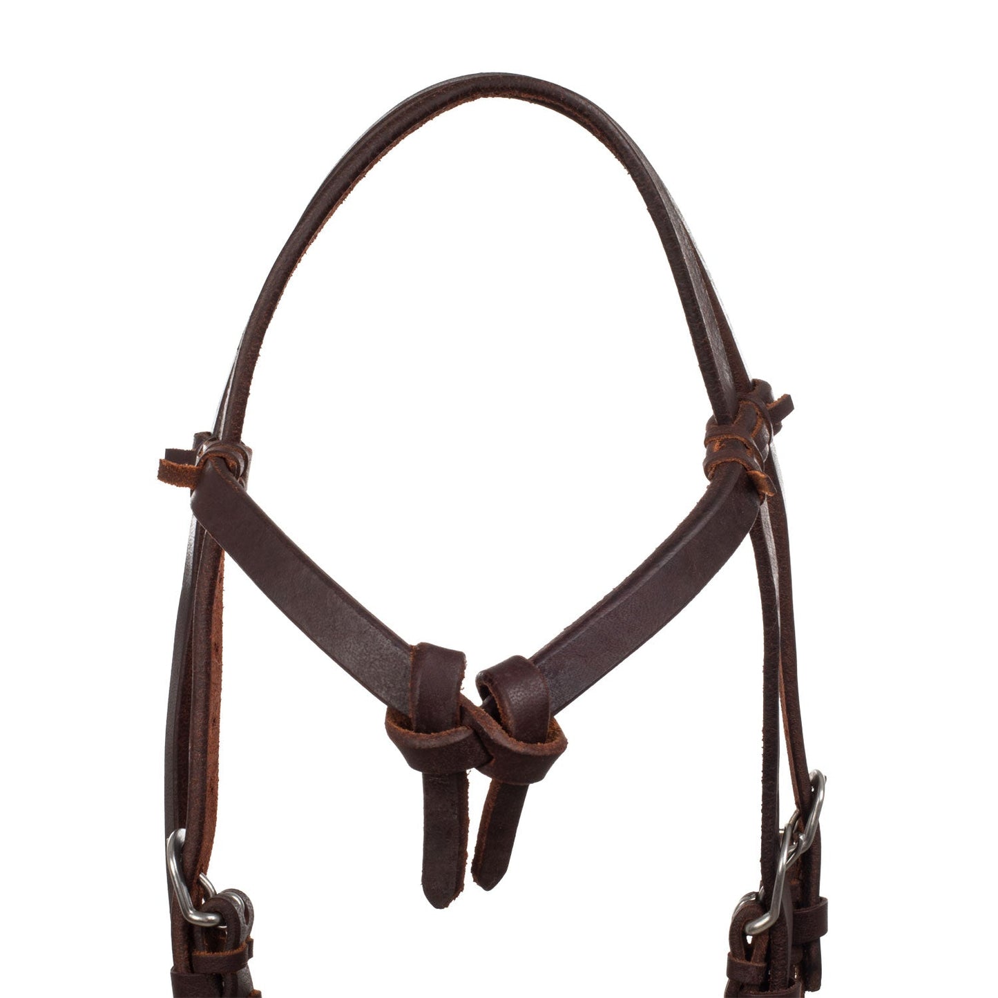 Western träns med pannband och käkrem "Knot"
