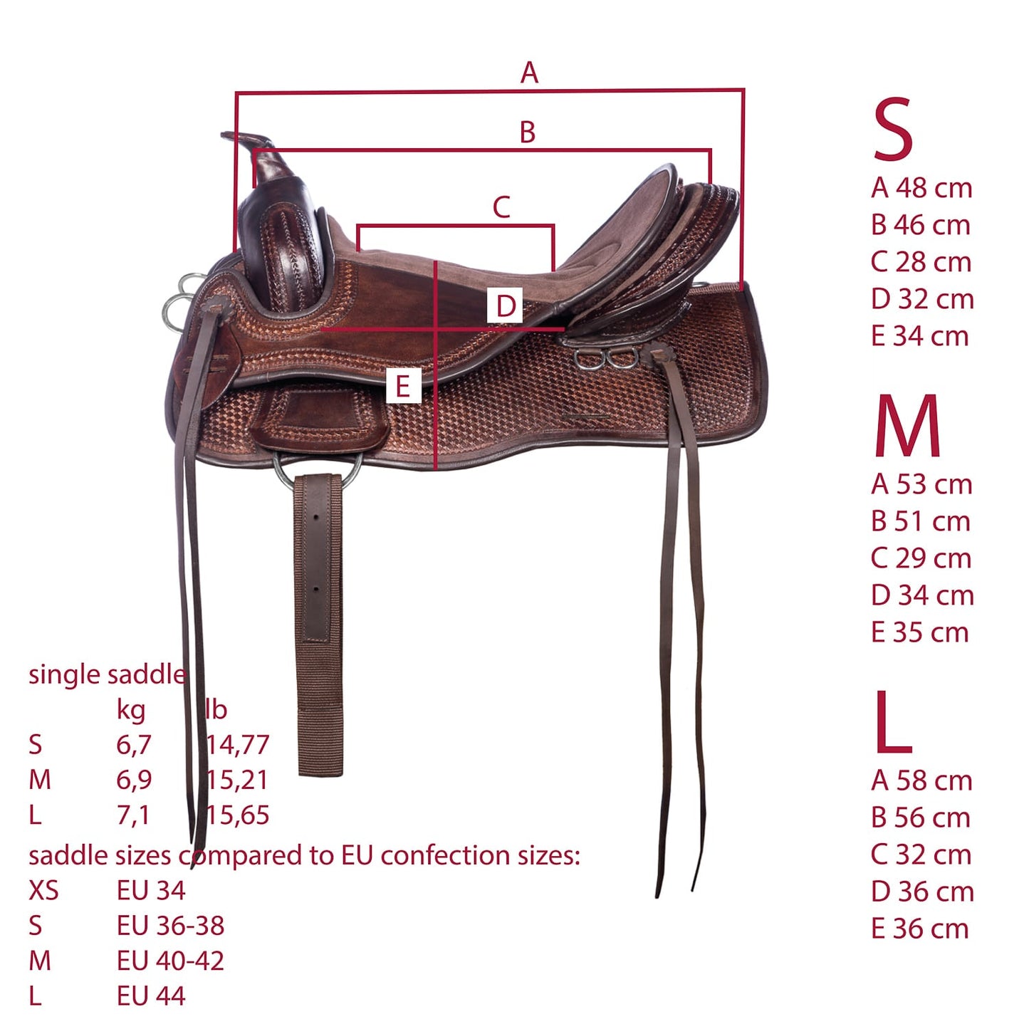 EDIX Santos treeless western saddle