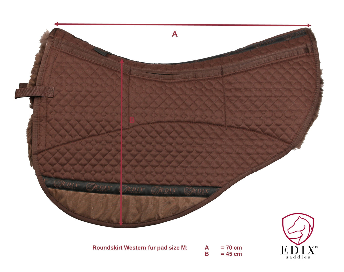 EDIX WN 8-pocket Merino roundskirt pad