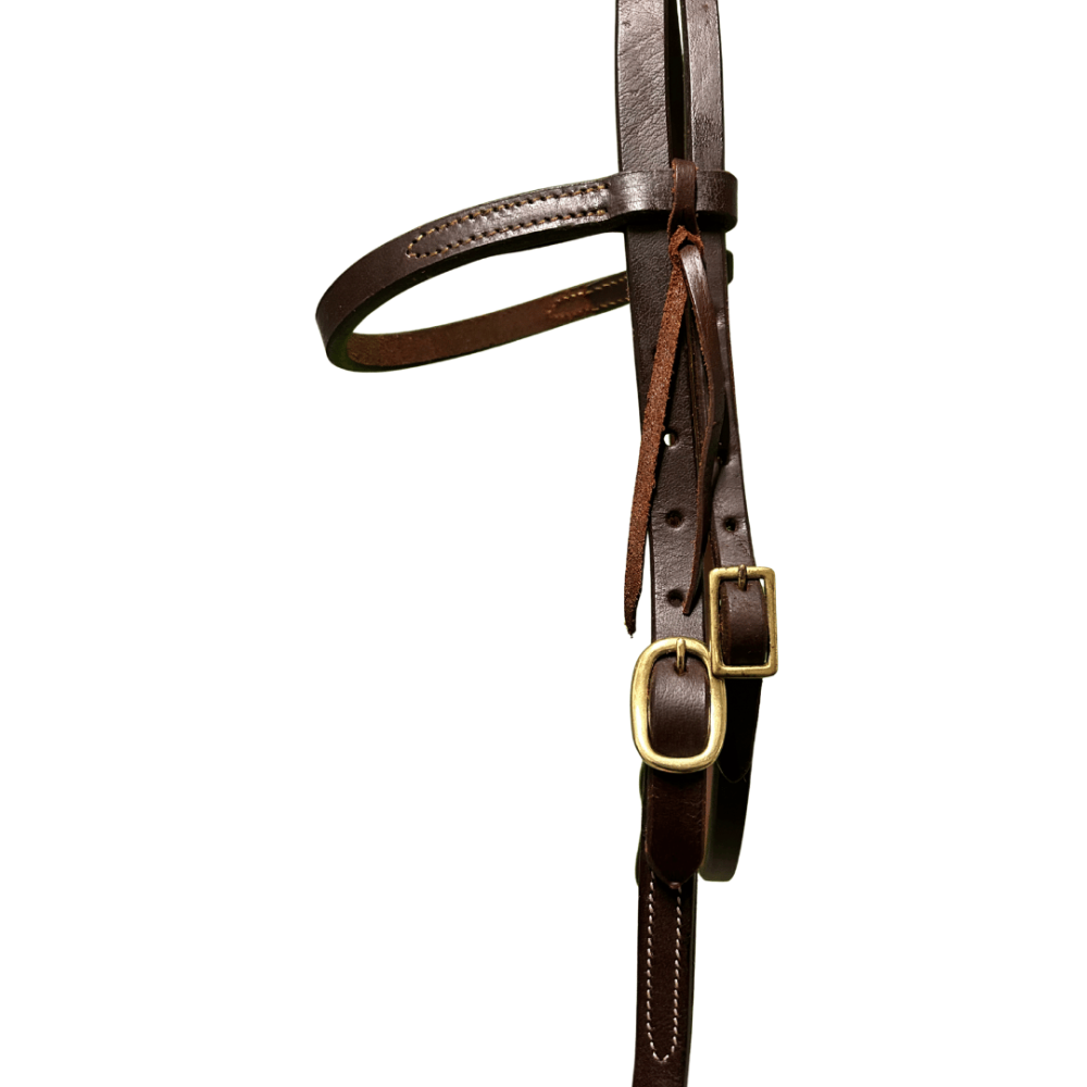 Raw Tack Work Tack Quick Change Brass Buckle Browband Headstall