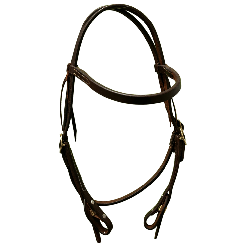 Raw Tack Work Tack Quick Change Brass Buckle Browband Headstall
