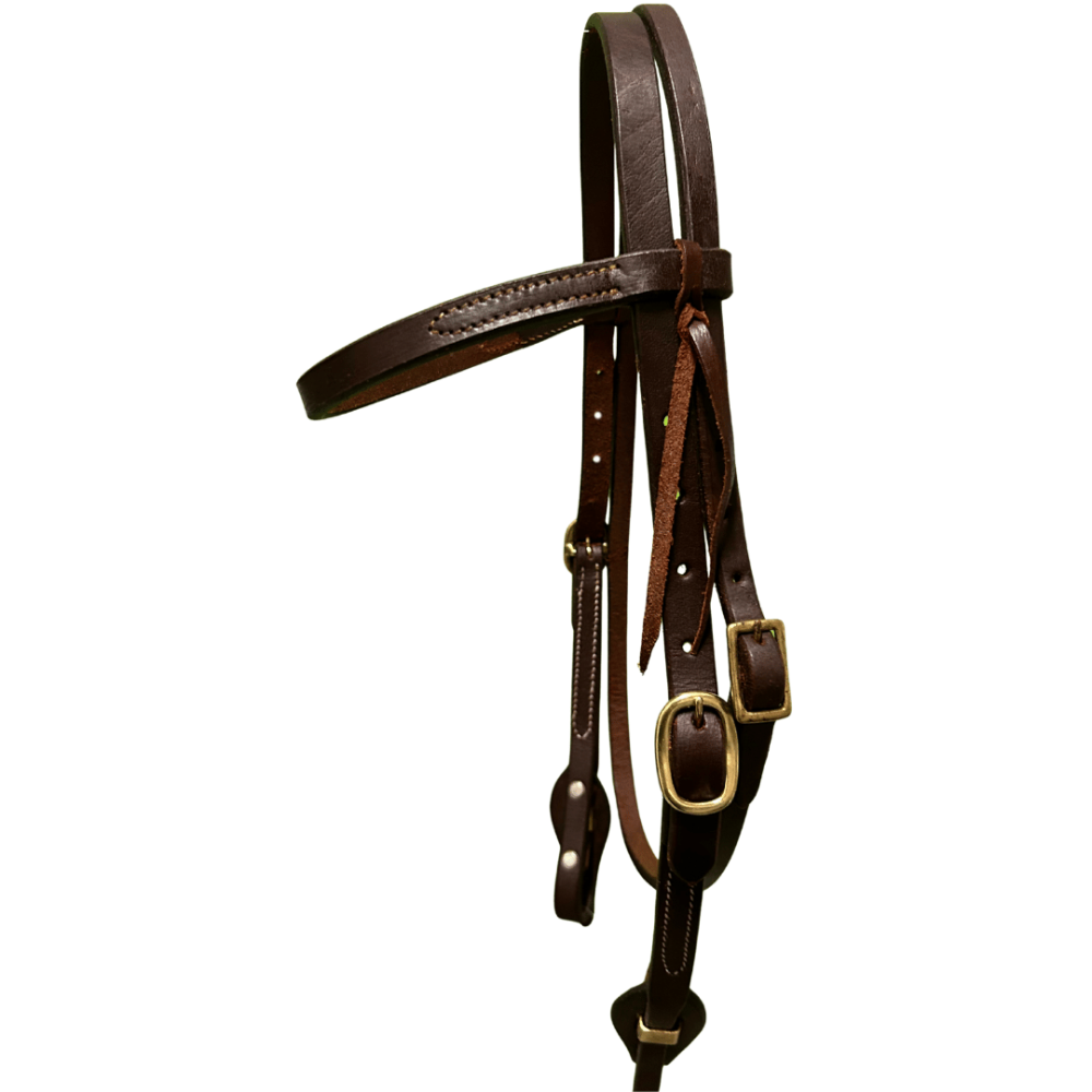 Raw Tack Work Tack Quick Change Brass Buckle Browband Headstall