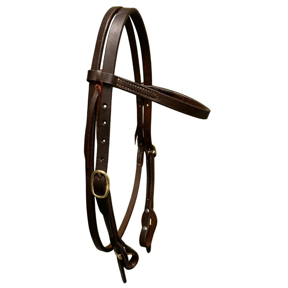 Raw Tack Work Tack Quick Change Brass Buckle Browband Headstall