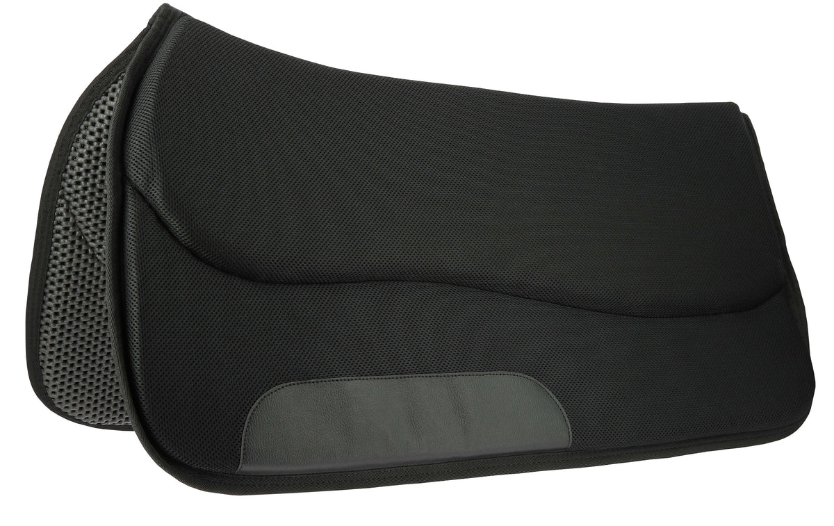 Western saddle pad - Air, Svart