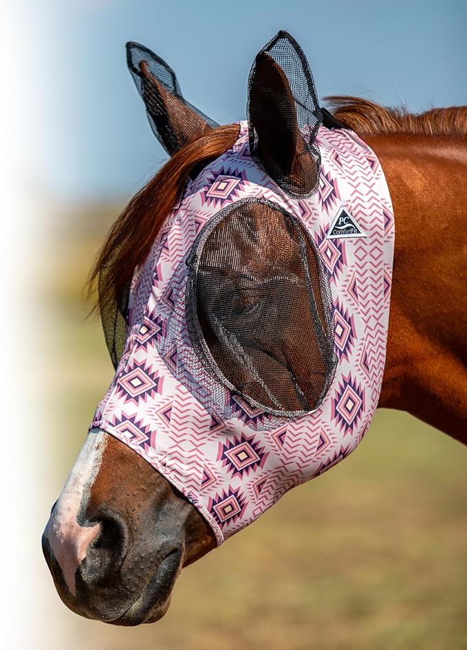 Comfort Fit Lycra Fly Mask w/ Forelock Opening | 2026 Mönstrade Färger