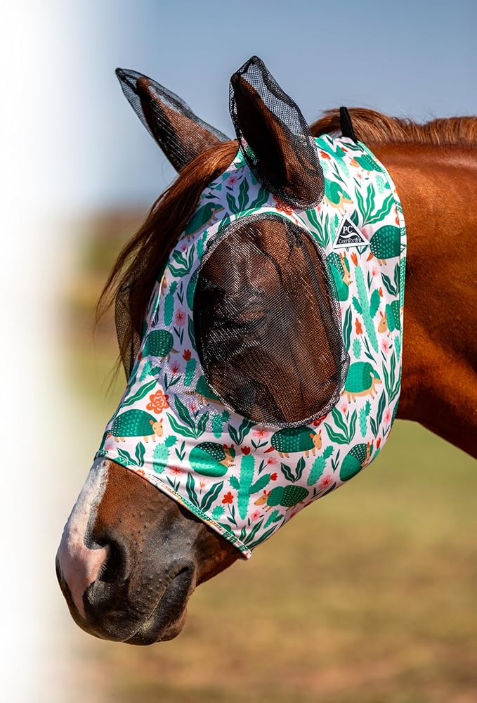 Comfort Fit Lycra Fly Mask w/ Forelock Opening | 2026 Mönstrade Färger