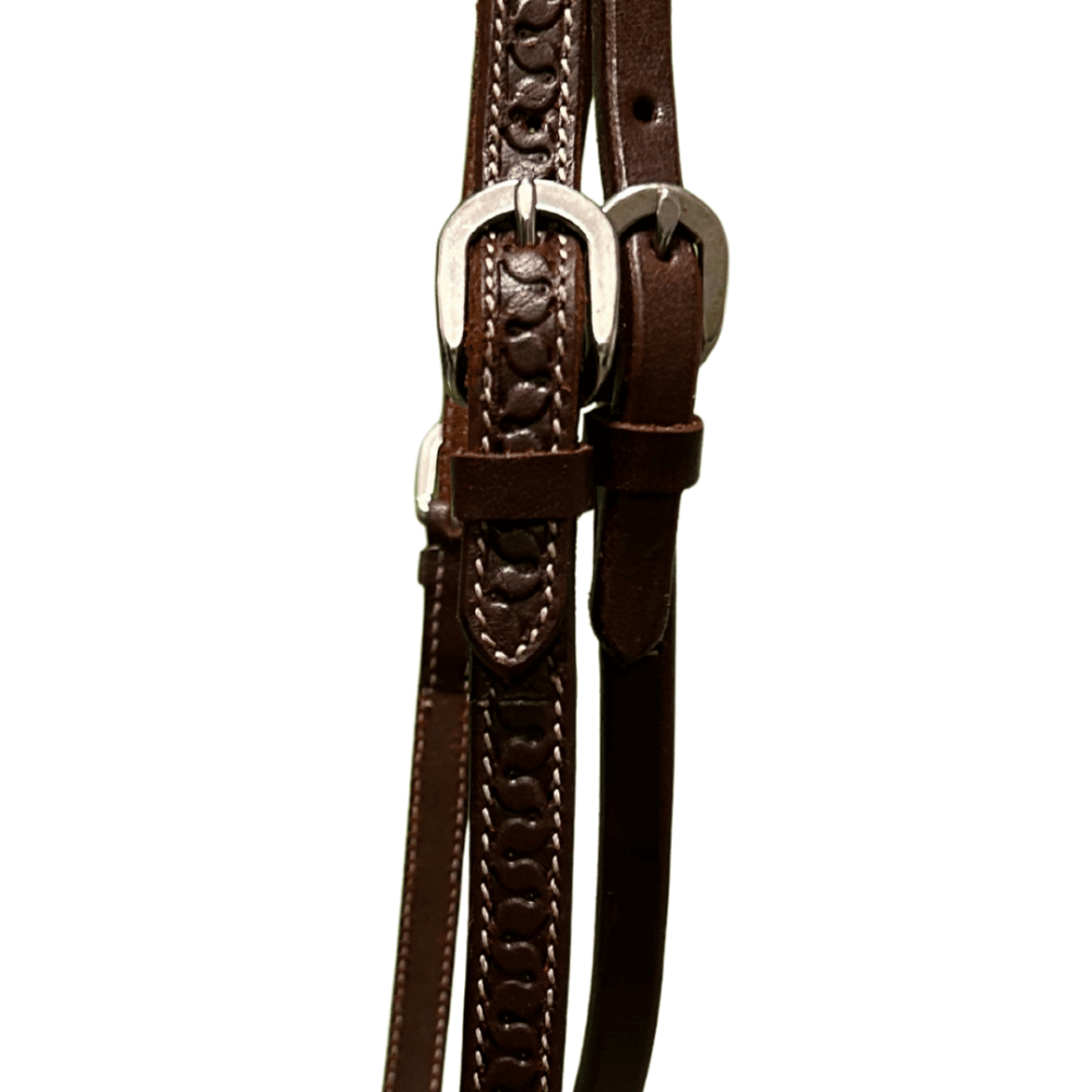 Raw Tack Snake tooled Browband Headstall