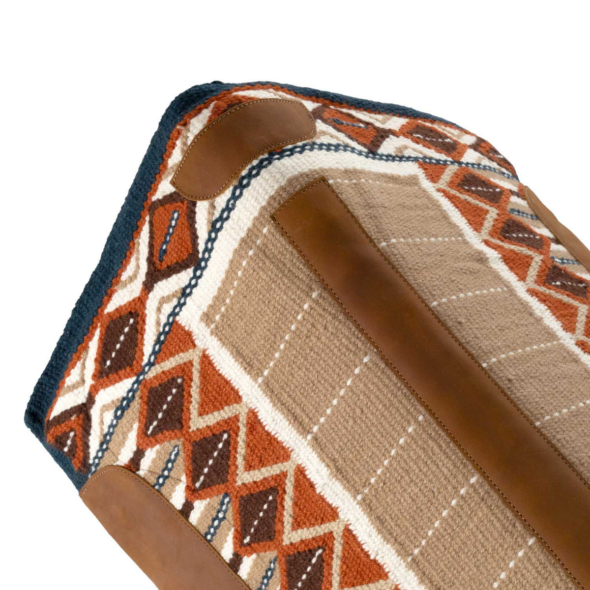 Platinum Pro Westernpad i ull 34x36, Röd/Svart/Brun