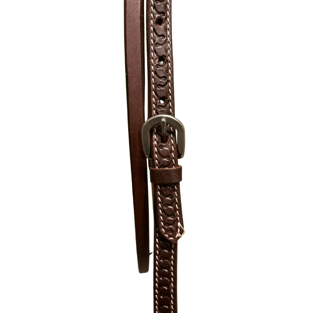 Raw Tack Snake Tooled Futurity Knot Headstall