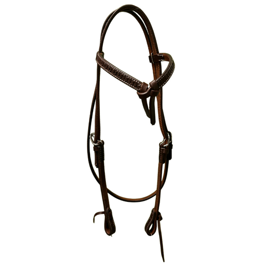 Raw Tack Snake Tooled Futurity Knot Headstall
